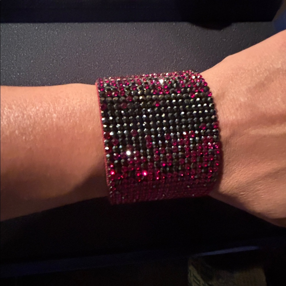 Authentic Swarovski red large Crystal bracelet.